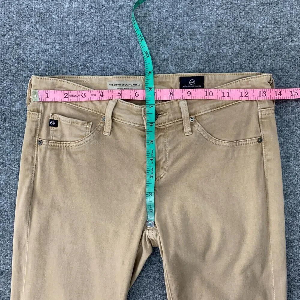 AG Adriano Goldschmied The Zip Up Legging Ankle Pants 25 Skinny Low Rise *READ - Picture 7 of 16